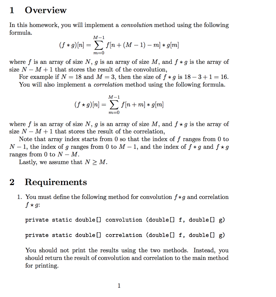 Solved 1 Overview In this homework, you will implement a | Chegg.com