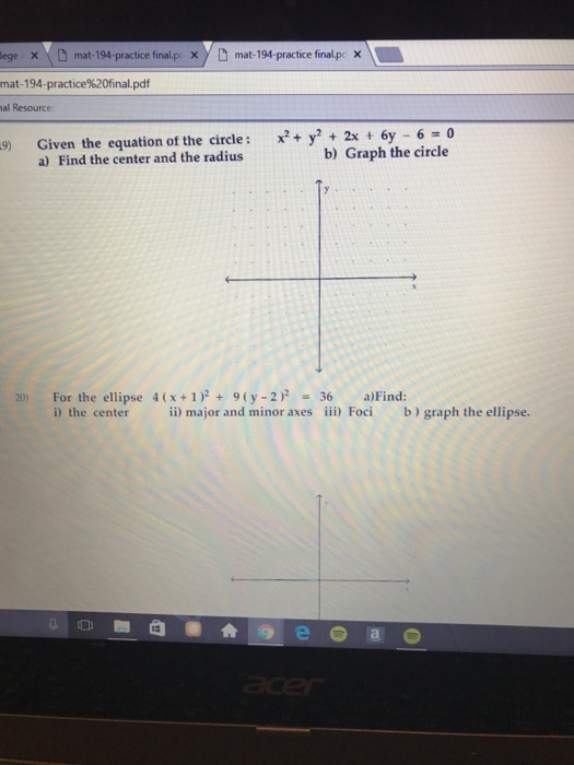 solved-given-the-equation-of-the-circle-x-2-y-2-2x-6y-chegg