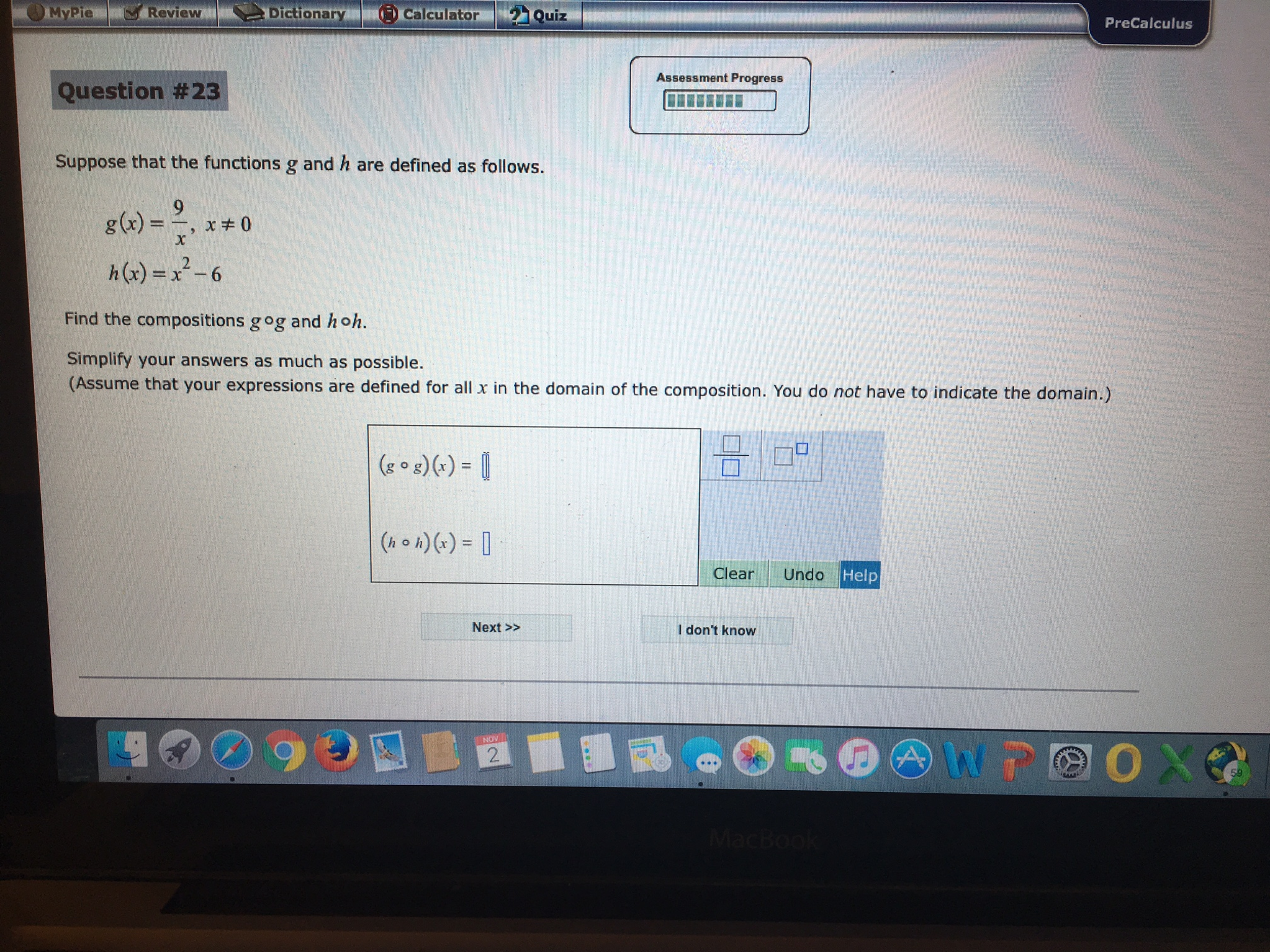 Solved Suppose that the functions g and h are defined as | Chegg.com