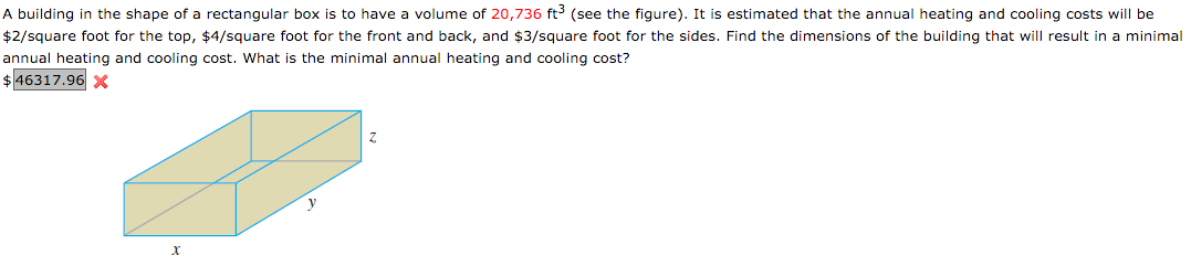 Solved A building in the shape of a rectangular box is to | Chegg.com