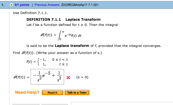 Solved +-/1 Points ZillDiffEQModAp11 4.4.028 Solve The Given | Chegg.com