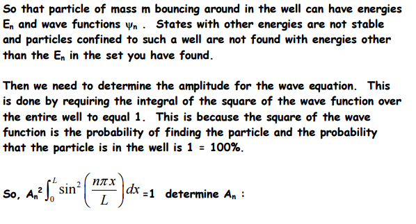 Solved Your First Quantum Mechanics Problem With The | Chegg.com