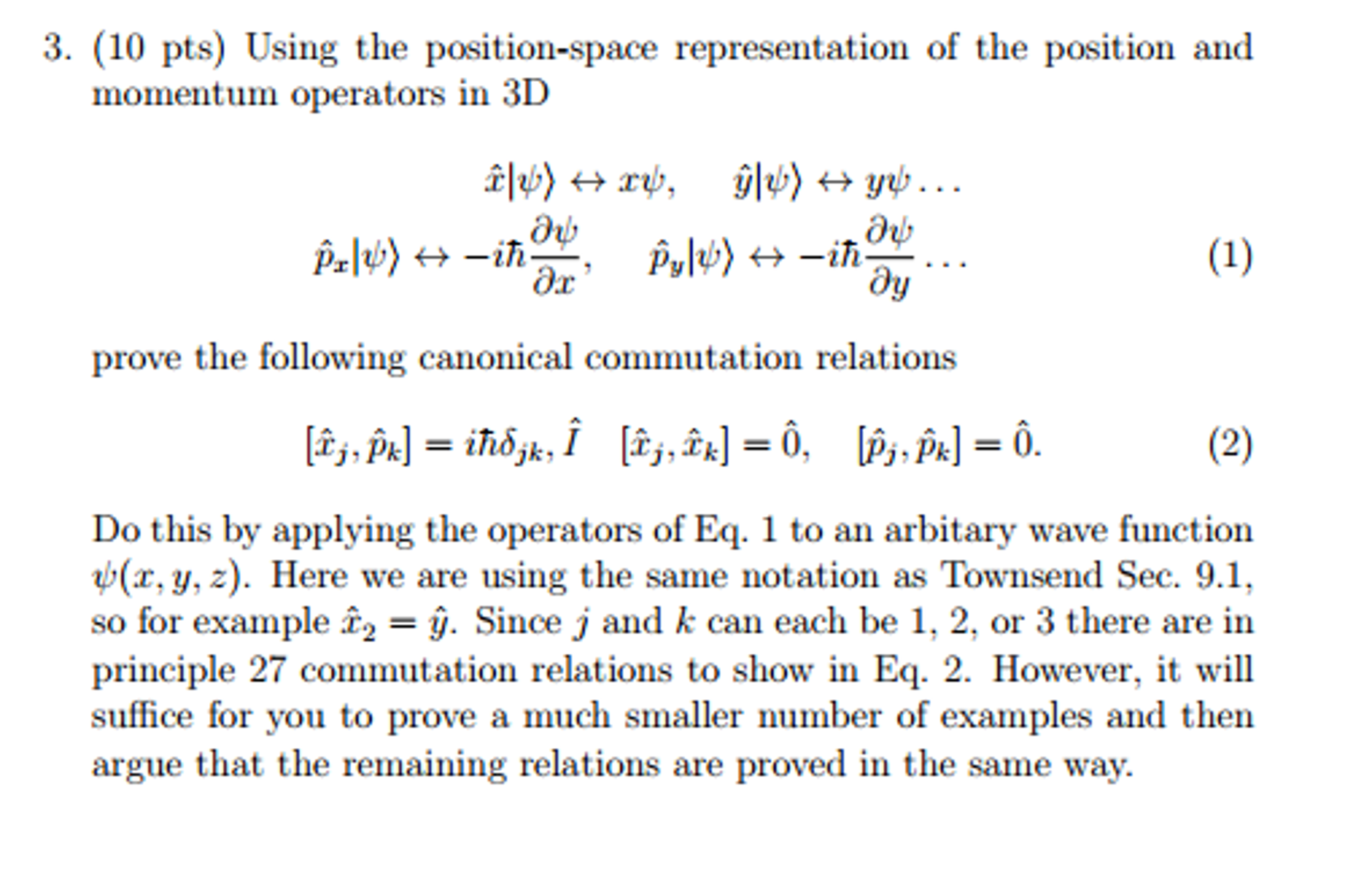 Solved Please Help Me With This Quantum Mechanics Question. | Chegg.com