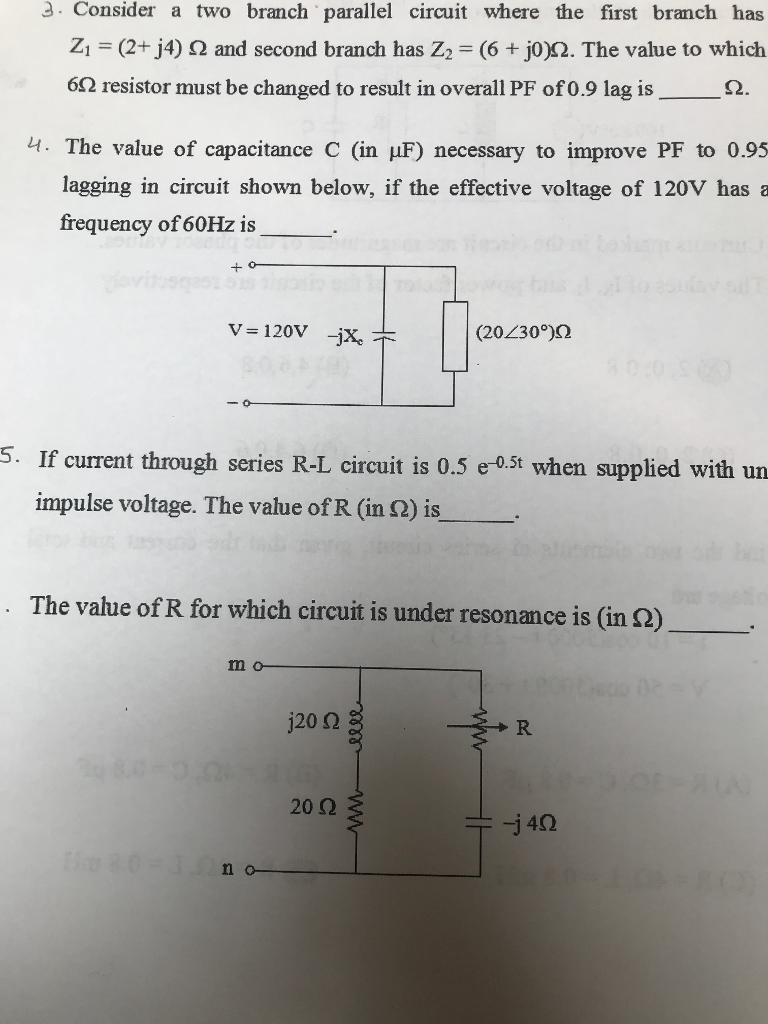 Solved 7. A constant voltage source is applied to series RL