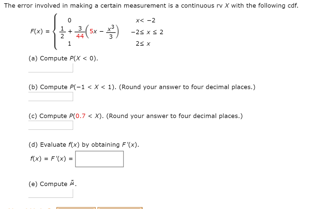 Solved The error involved in making a certain measurement is | Chegg.com