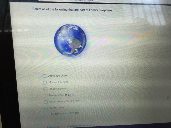 which of the following is found in the earth's geosphere