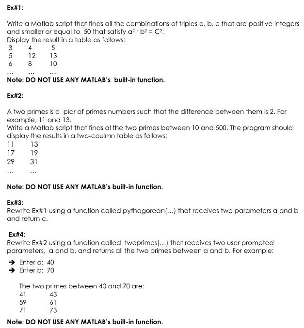 Solved Write a Matlab script that finds all the combinations | Chegg.com