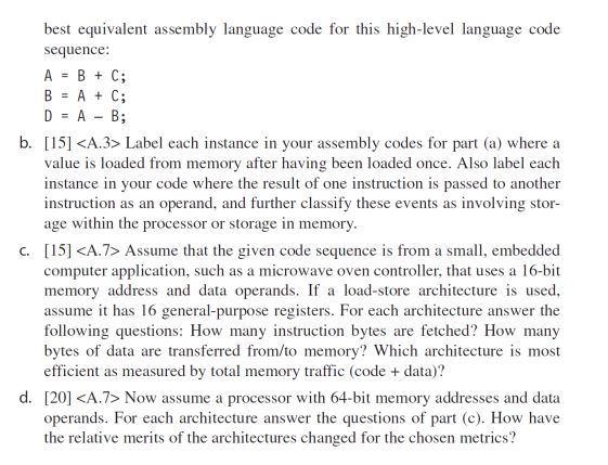 [20/15/15/20] Your task is to compare the memory | Chegg.com