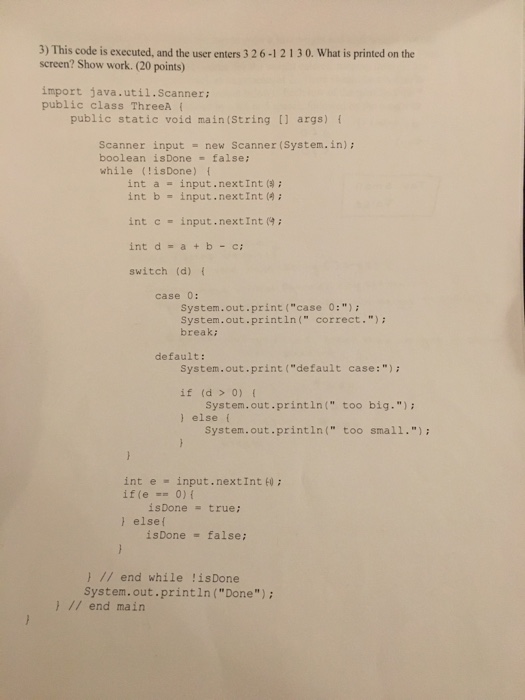Solved What is the output and explain why that is the answer | Chegg.com