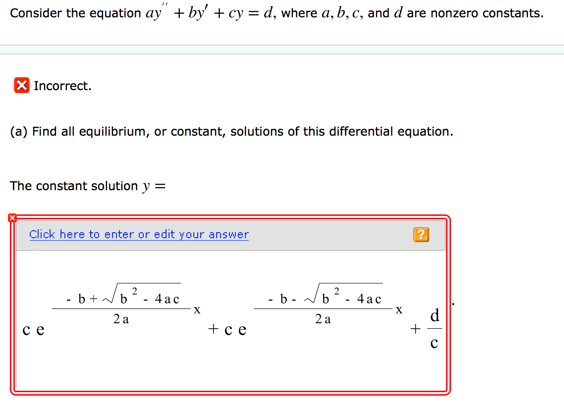 Solved 〉 0. Find Conditions On A, B, And Consider The | Chegg.com