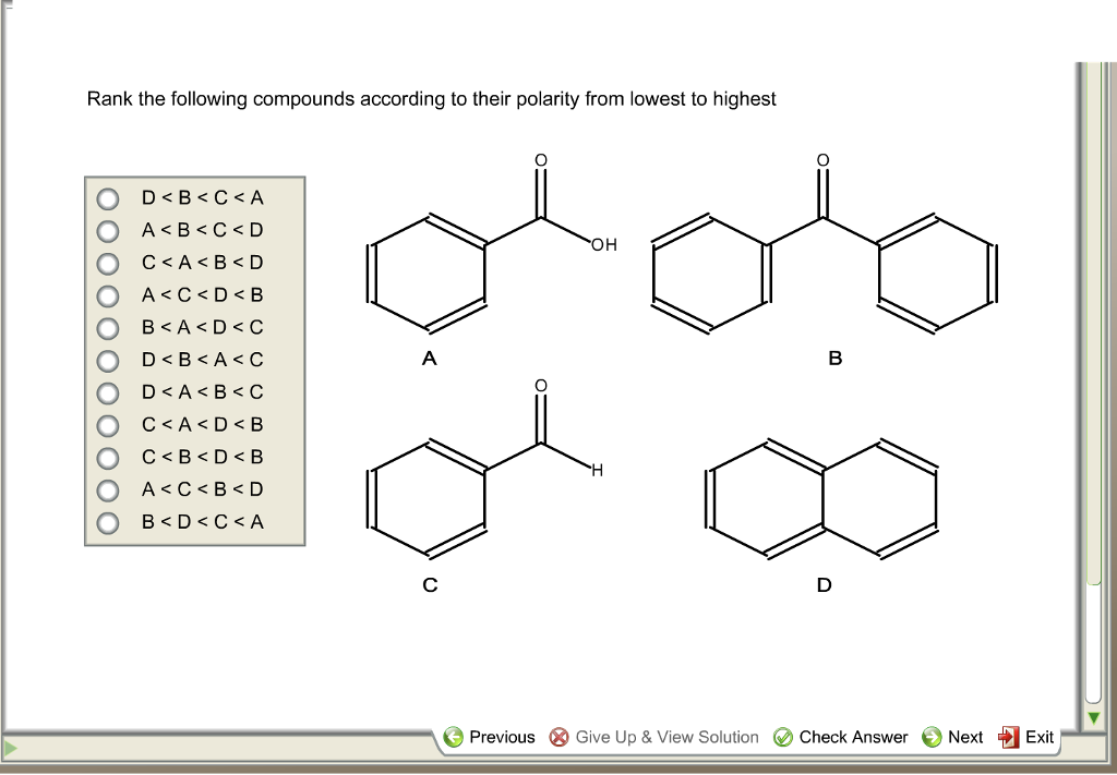 solved-rank-the-following-compounds-according-to-their-chegg