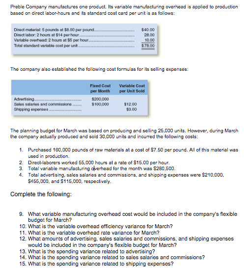 solved-preble-company-manufactures-one-product-its-chegg
