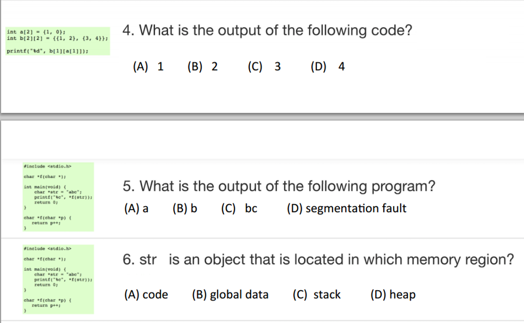 solved-what-is-the-output-of-the-following-code-1-2-3-4-chegg