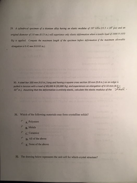 Solved A brittle material typically exhibits substantial