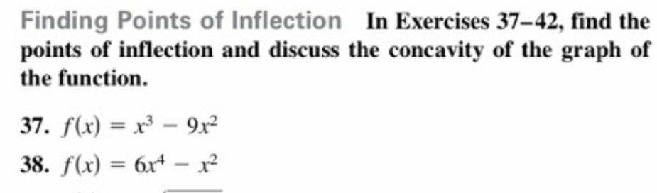 Solved Finding Points Of Inflection In Exercises 37 42 Find Chegg Solved Finding Points Of Inflection In Exercises 37 42 Find Chegg