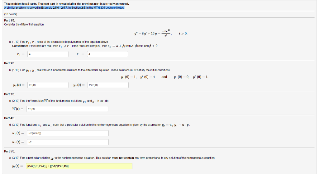 Solved Need Help With Part 5 All Other Answers Are Correct Chegg solved-need-help-with-part-5-all-other-answers-are-correct-chegg