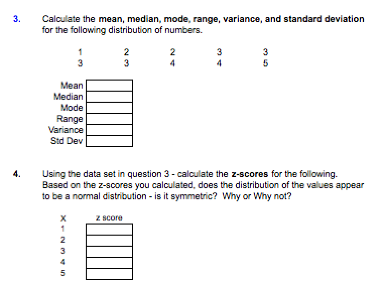 4 8 A Find The Mean Median Mode And Standard C7c 