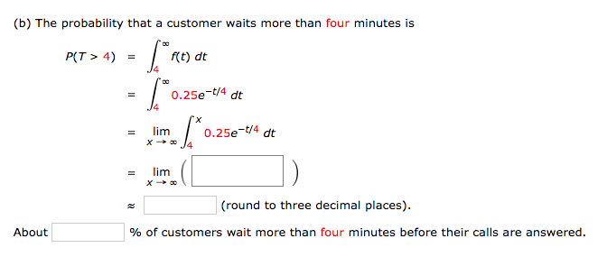 Solved EXAMPLE 4 Suppose The Average Waiting Time For A | Chegg.com