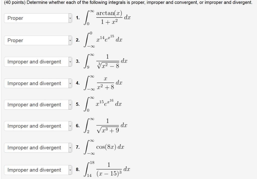 Solved Determine Whether Each Of The Following Integrals Is 6391