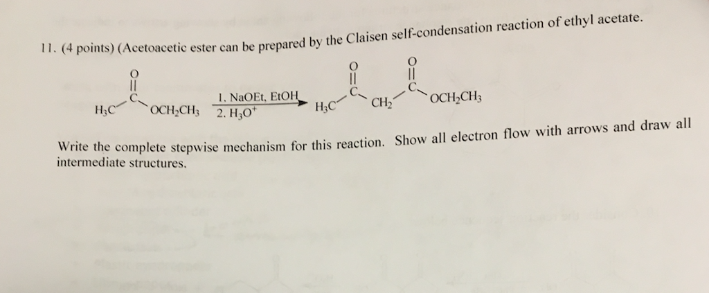 Solved Acetoacetic Ester Can He Prepared By The Claisen