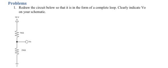 Solved Redraw the circuit below so that it is in the form of | Chegg.com