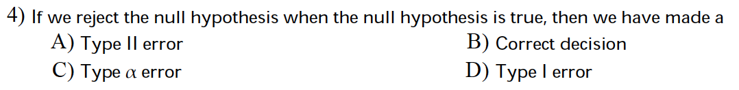 Solved If we reject the null hypothesis when the null | Chegg.com