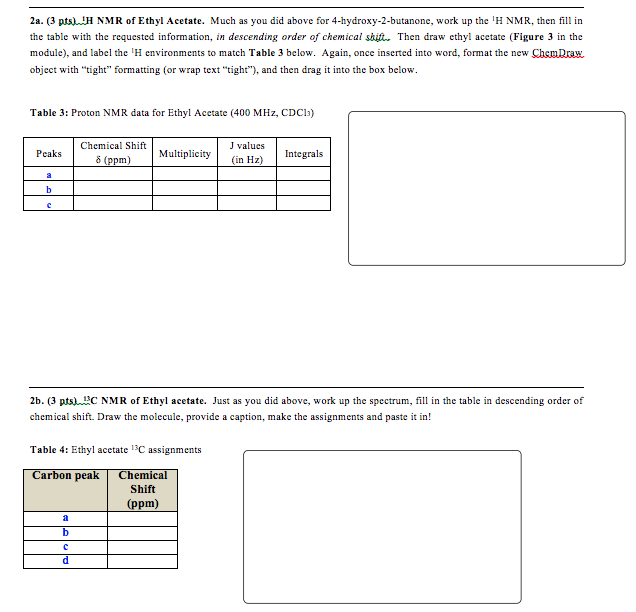 Solved Table 1: Proton NMR data for for | Chegg.com