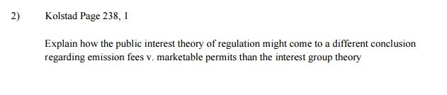 Public Interest Theory Of Regulation Examples