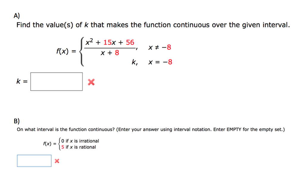 How To Find The Value Of K That Makes A Function Continuous