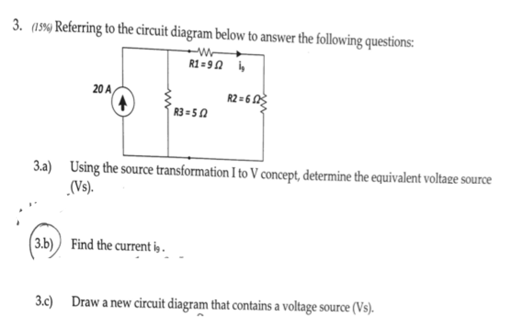 Solved Referring to the circuit diagram below to answer the | Chegg.com