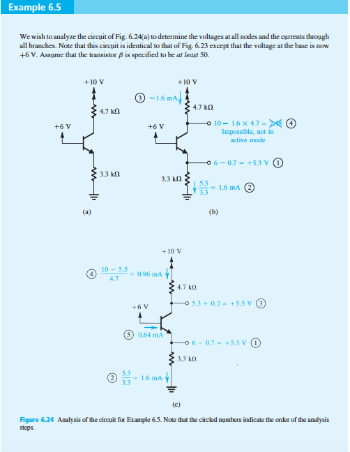 Solved Example 6.5 We wish to analyze the circuit of Fig. | Chegg.com