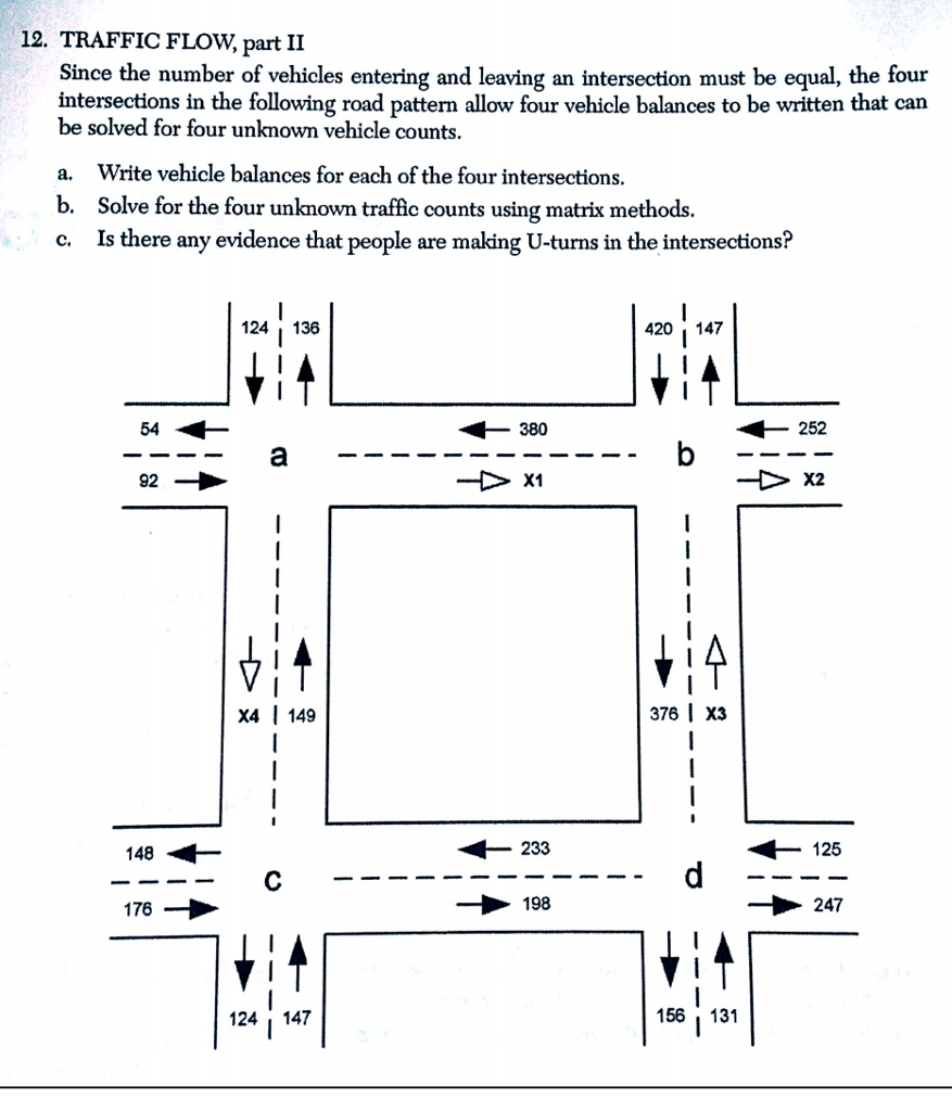 12. TRAFFIC FLOW, part II Since the number of | Chegg.com