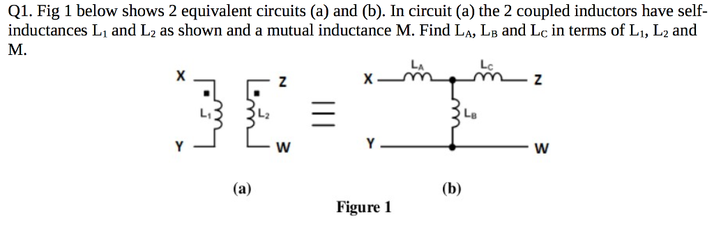 Solved Fig 1 Below Shows 2 Equivalent Circuits (a) And (b). | Chegg.com