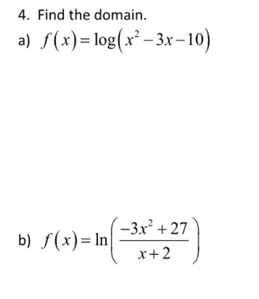 solved-find-the-domain-f-x-log-x-2-3x-10-f-x-chegg