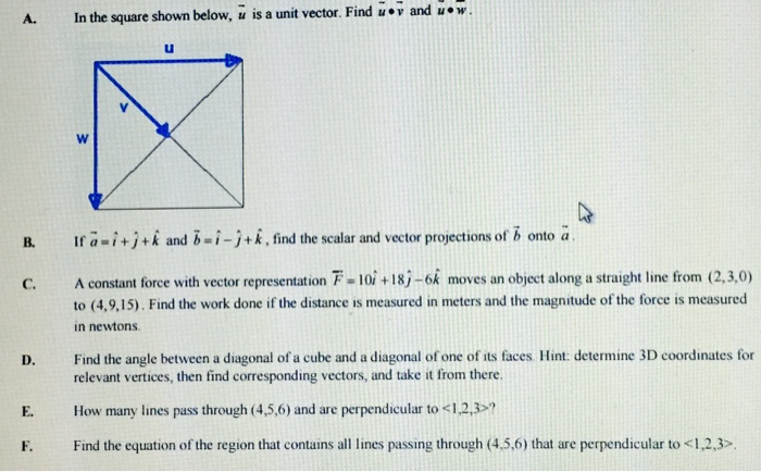 solved-in-the-square-shown-below-u-vector-is-a-unit-vector-chegg