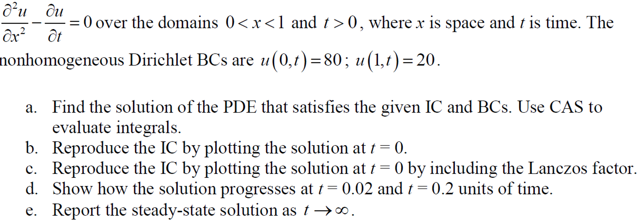 Consider the second order linear and homogeneous pde chegg