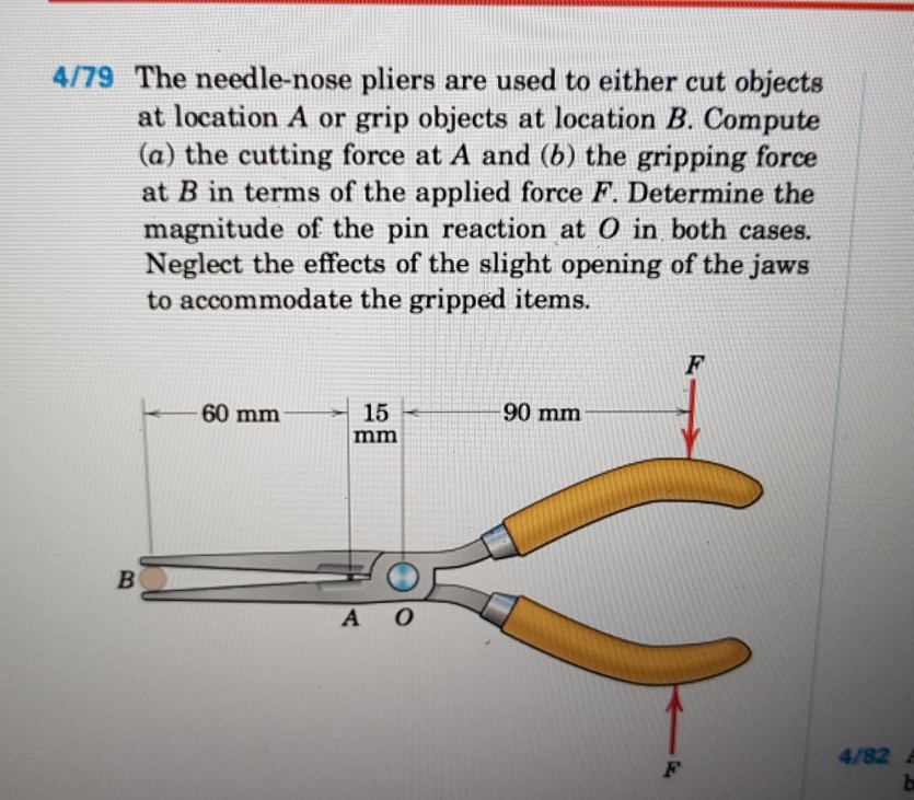 Solved 4/79 The needlenose pliers are used to either cut
