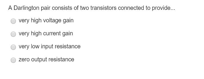 Solved A Darlington Pair Consists Of Two Transistors Chegg Solved A Darlington Pair Consists Of Two Transistors Chegg