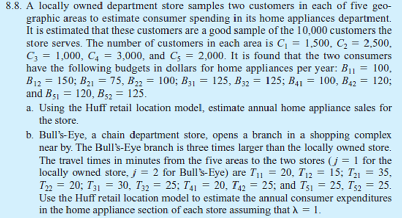 Solved A locally owned department store samples two | Chegg.com