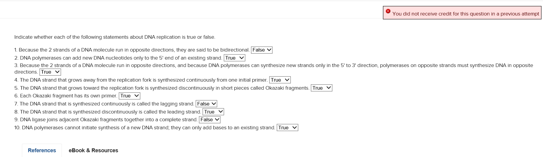 Which Of The Following Statements About Dna Replication Is False