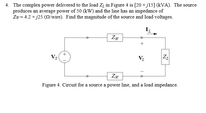 Solved The complex power delivered to the load Z_L in Figure | Chegg.com