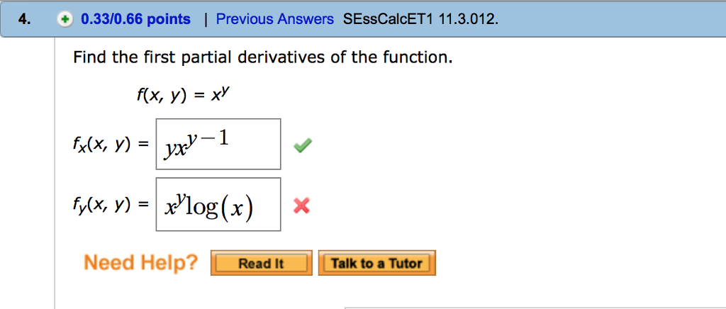 Solved Find The First Partial Derivatives Of The Function 7483