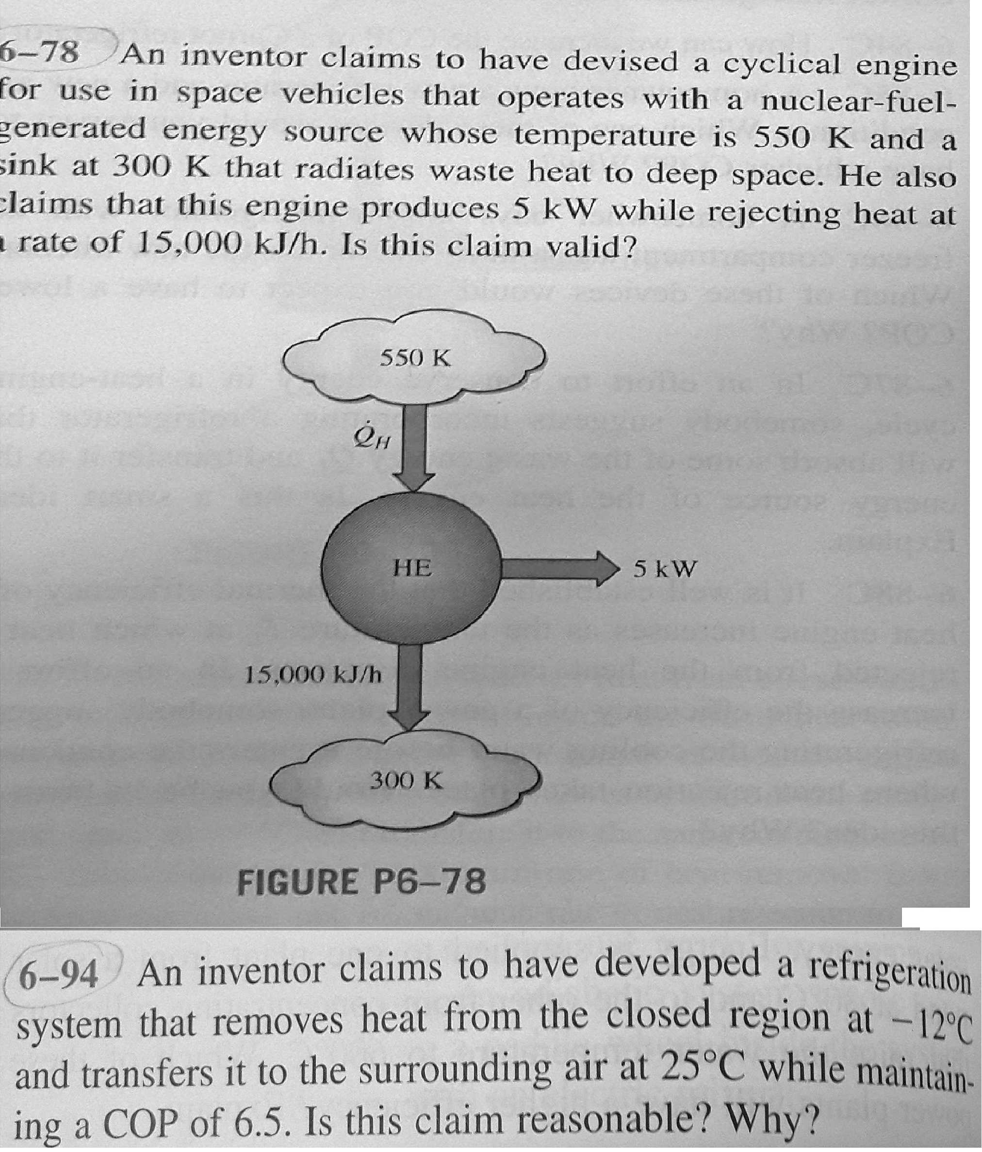 (Get Answer) An Inventor Claims To Have Devised A Cyclical Engine For