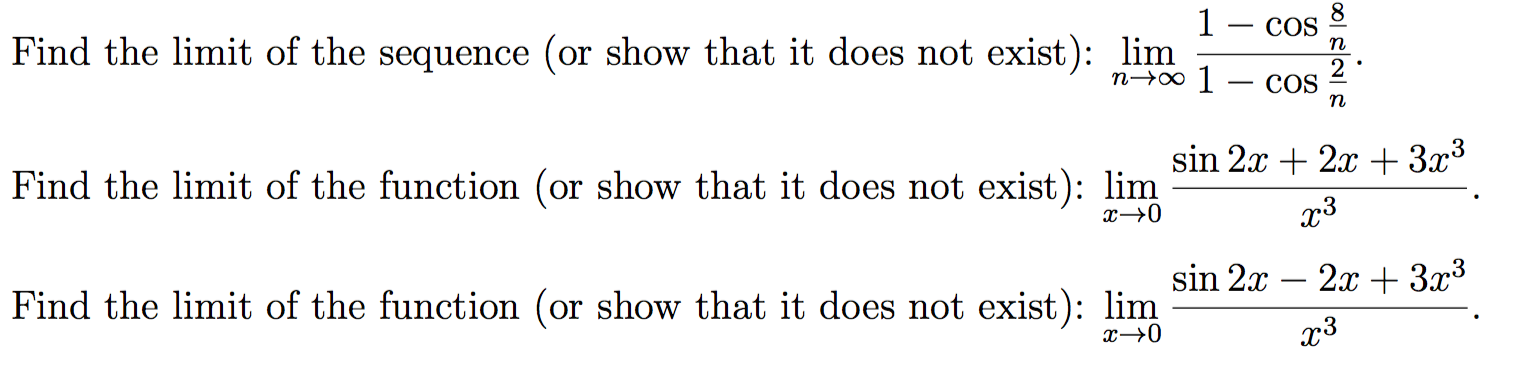 Solved Find the limit of the sequence (or show that it does | Chegg.com