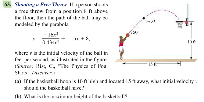 Solved Shooting A Free Throw If A Person Shoots A Free Throw | Chegg.com