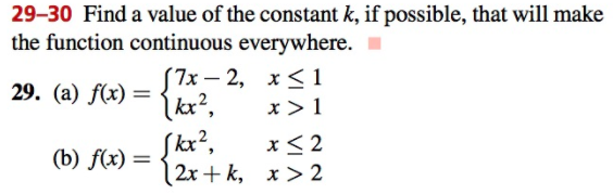 solved-29-30-find-a-value-of-the-constant-k-if-possible-chegg