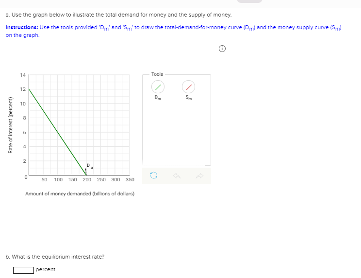 Solved a. Use the graph below to illustrate the total demand | Chegg.com