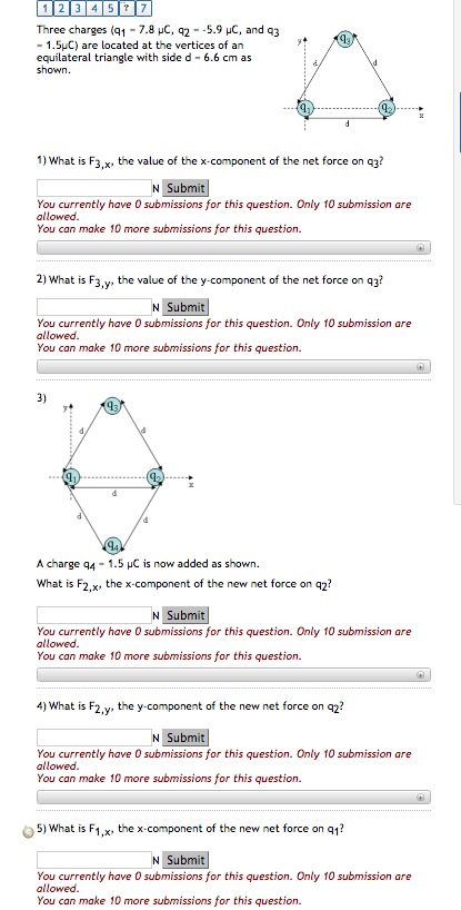 solved-three-charges-1-7-8-uc-q2-5-9-hc-and-q-3-1-5-are-chegg