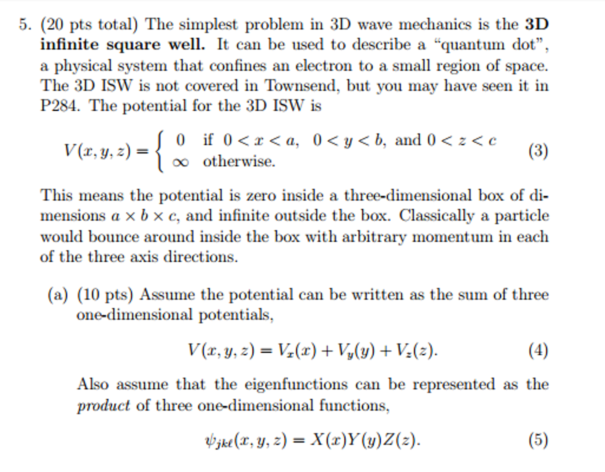 Infinite Potential Well Solution