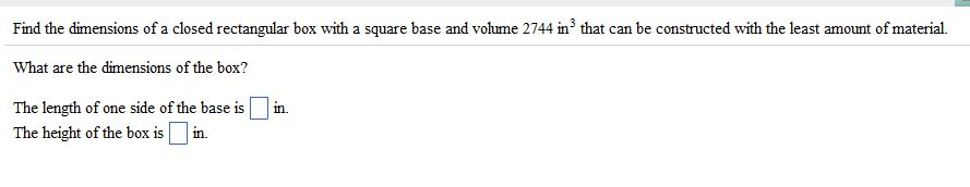Solved Find the dimensions of a closed rectangular box with | Chegg.com